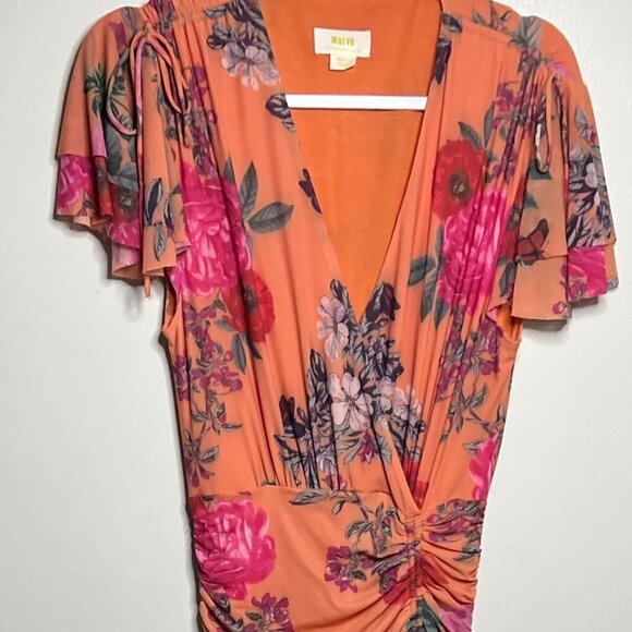 Anthropologie/Maeve 'Simone' Floral Midi Dress Size S - Picture 1 of 9